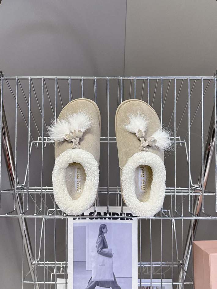 最高級MiuMiuスーパーコピー ミュウミュウ スエードxシアリング ミュール 5R514E 2627059 Miumiu ミュール ハチクロ - 画像 (8)