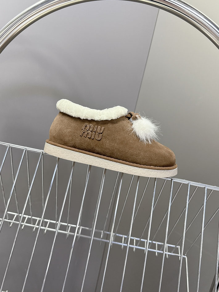 最高級MiuMiuスーパーコピー ミュウミュウ スエードxシアリング ミュール 5R514E 2627060 ミュウミュウ ブーツ アウトレット - 画像 (9)