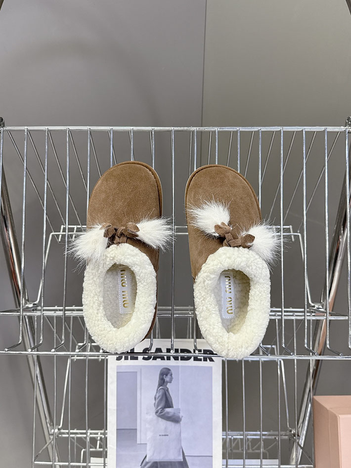 最高級MiuMiuスーパーコピー ミュウミュウ スエードxシアリング ミュール 5R514E 2627060 ミュウミュウ ブーツ アウトレット - 画像 (8)