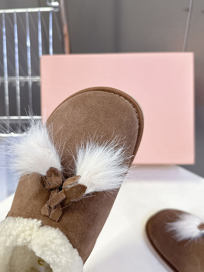 最高級MiuMiuスーパーコピー ミュウミュウ スエードxシアリング ミュール 5R514E 2627060 ミュウミュウ ブーツ アウトレット - 画像 (6)