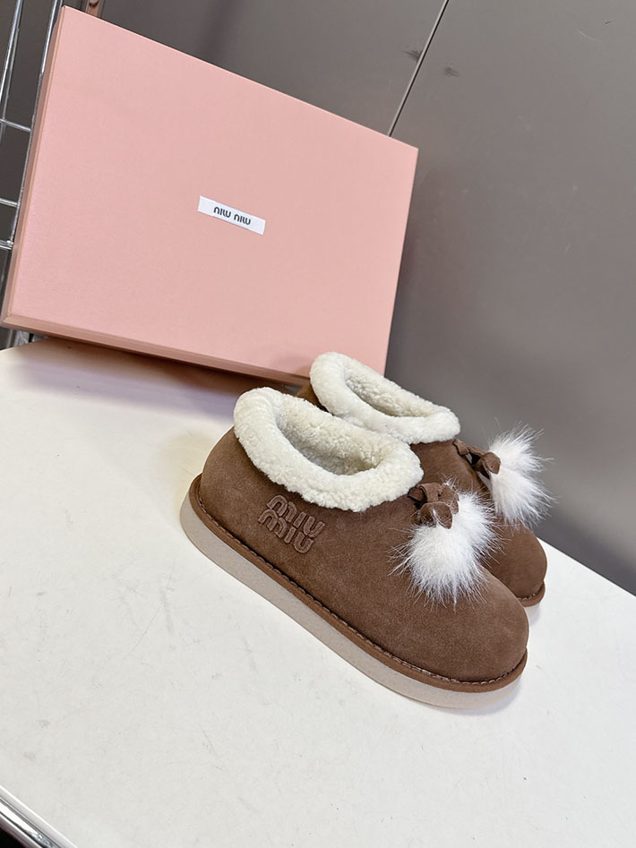 最高級MiuMiuスーパーコピー ミュウミュウ スエードxシアリング ミュール 5R514E 2627060 ミュウミュウ ブーツ アウトレット - 画像 (3)