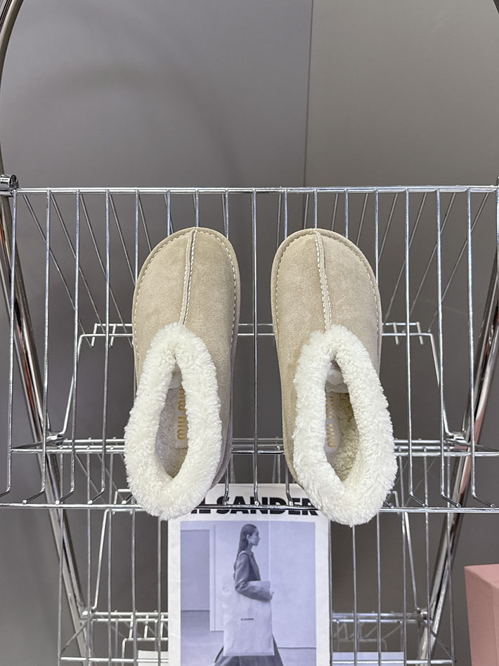 最高級MiuMiuスーパーコピー ミュウミュウ スエードxシアリング ミュール 5R514E 2627061 ミュウミュウ ムートンブーツ - 画像 (7)