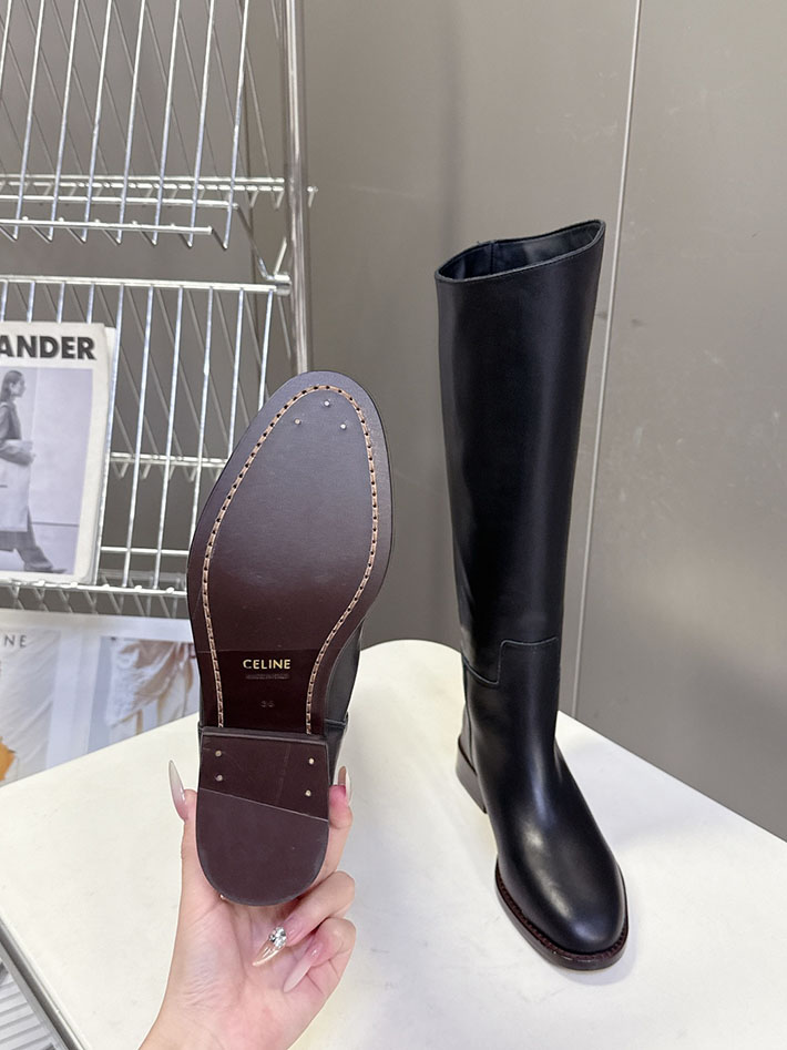 最高級セリーヌスーパーコピー CELINE アナイス ライディングブーツ / カーフスキン 365285231C.38NO セリーヌ ブーツ アウトレット - 画像 (4)