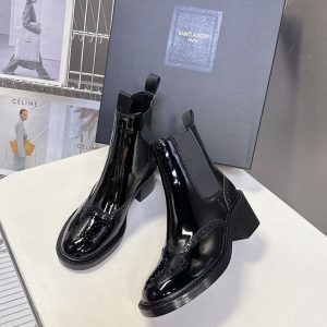 サンローラン ブーツ コーデ