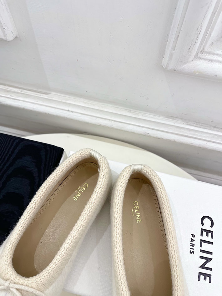 最高級セリーヌスーパーコピー CELINE アビー バレリーナ アルパカウールファブリック 364965232C.12CW セリーヌ バレリーナ - 画像 (5)