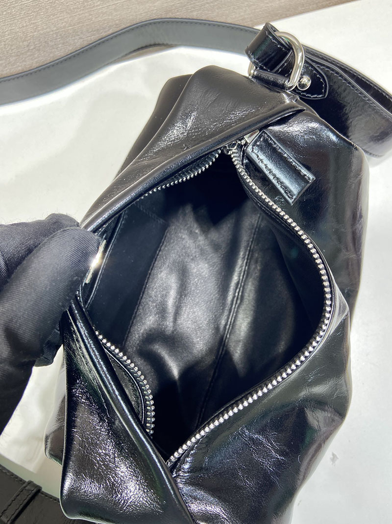 プラダ バッグ レディース PRADA レザー ショルダーバッグ ブラック 2VH188_2CYR_F0002 プラダ 斜 めがけ バッグ レディース - 画像 (3)