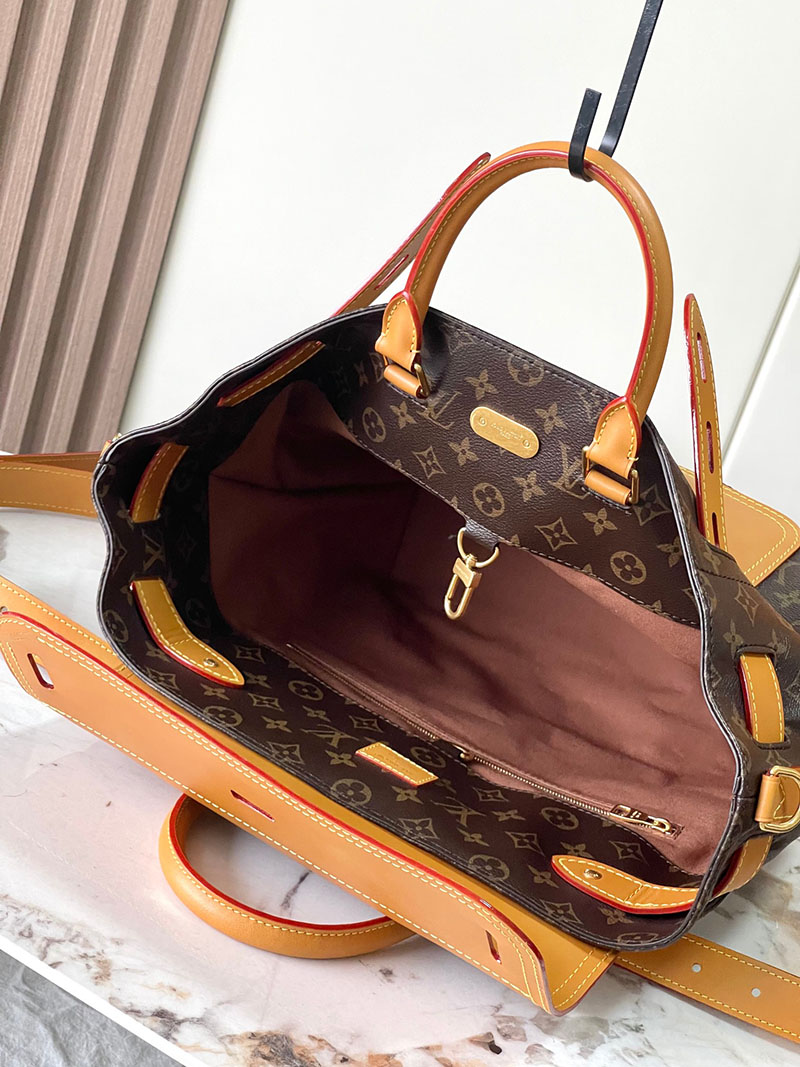 ルイヴィトン バッグ 新作 Louis Vuitton スティーマー 30 ブラウン M25989 ルイヴィトン リュック コーデ - 画像 (3)
