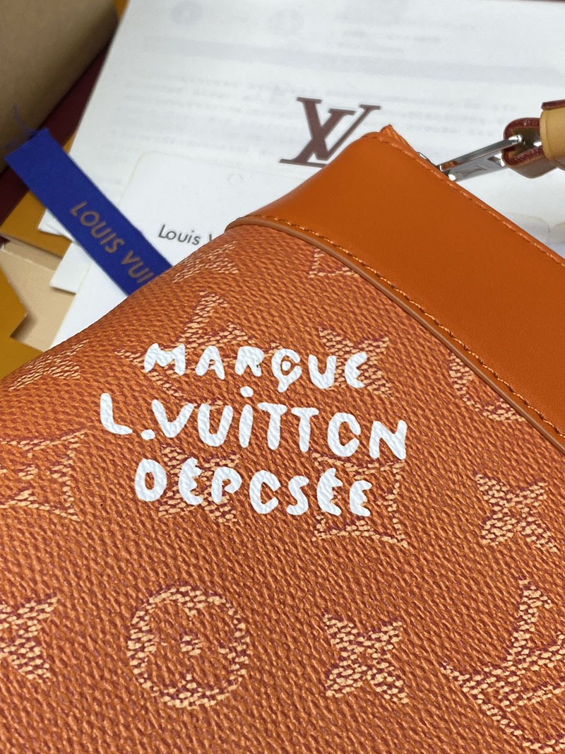 ルイヴィトン バッグ 新作 Louis Vuitton ポシェット・ヴォワヤージュ キャラメル M26828 ヴィトン クラッチバッグ メンズ - 画像 (4)