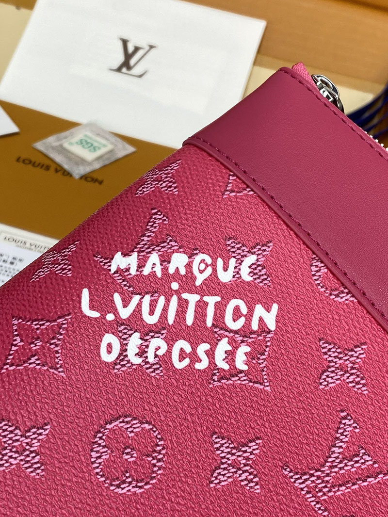 ルイヴィトン バッグ 新作 Louis Vuitton ポシェット・ヴォワヤージュ ローズポンディシェリ M26827 ヴィトン クラッチバッグ メンズ - 画像 (4)