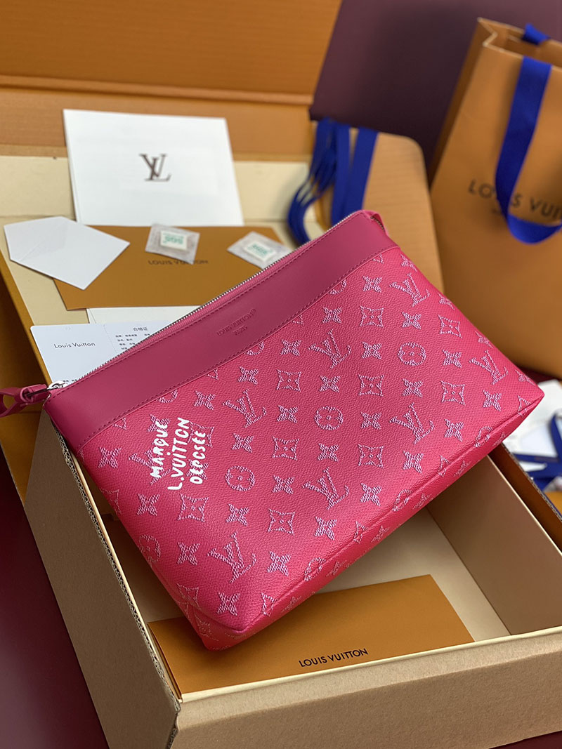ルイヴィトン バッグ 新作 Louis Vuitton ポシェット・ヴォワヤージュ ローズポンディシェリ M26827 ヴィトン クラッチバッグ メンズ - 画像 (12)