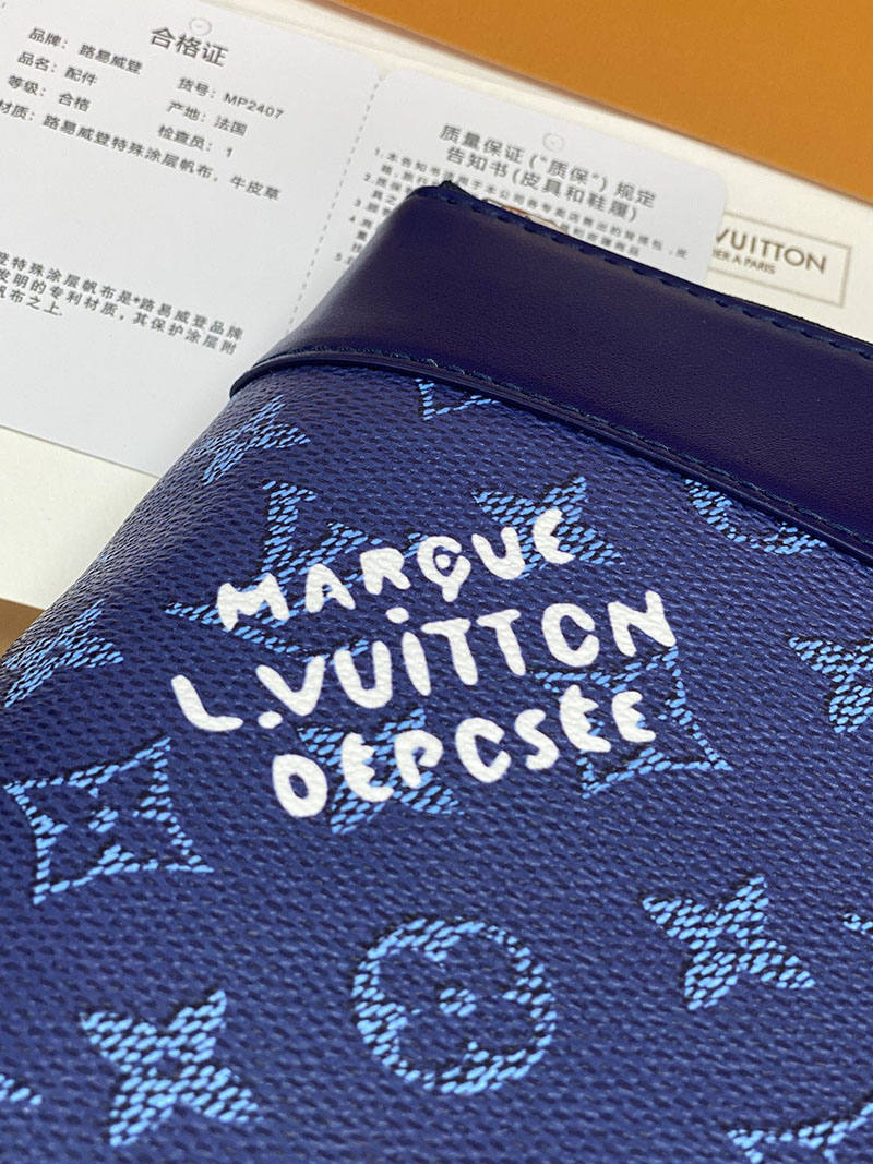 ルイヴィトン バッグ 新作 Louis Vuitton ポシェット・ヴォワヤージュ オーシャンカラー M26829 ヴィトン クラッチバッグ メンズ - 画像 (4)