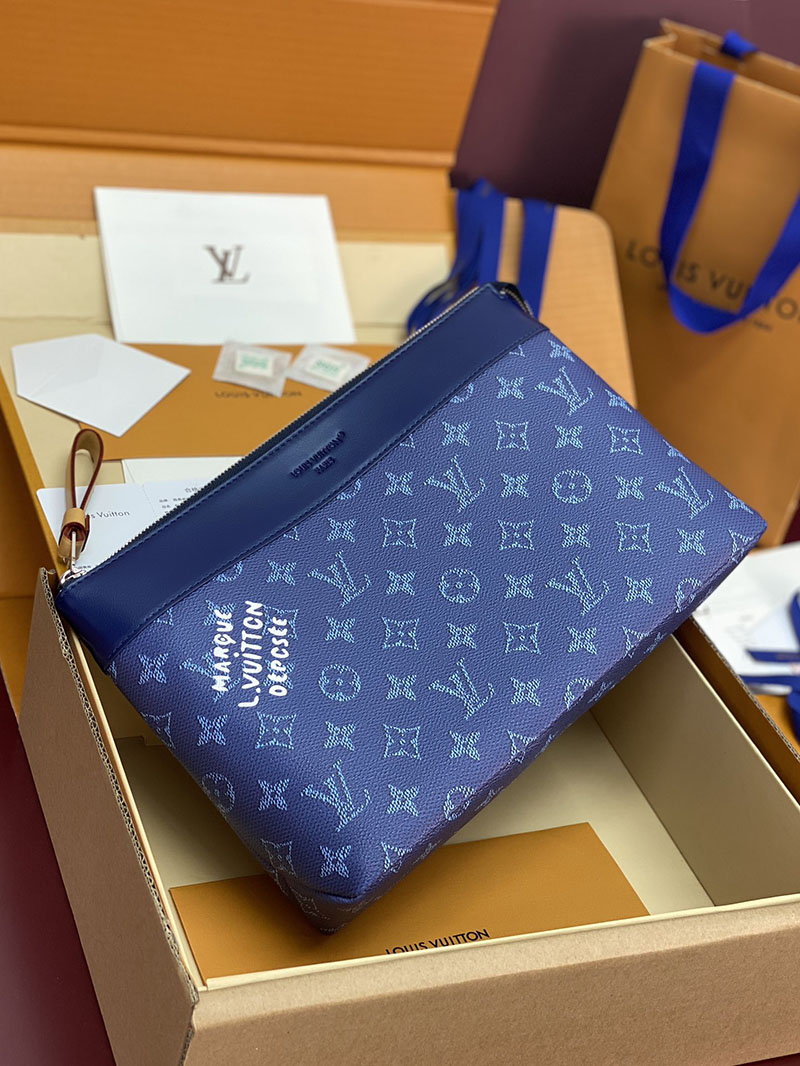 ルイヴィトン バッグ 新作 Louis Vuitton ポシェット・ヴォワヤージュ オーシャンカラー M26829 ヴィトン クラッチバッグ メンズ - 画像 (12)
