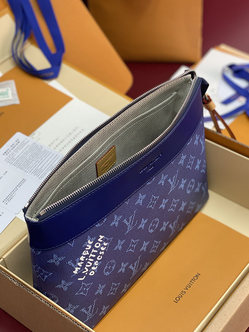 ルイヴィトン バッグ 新作 Louis Vuitton ポシェット・ヴォワヤージュ オーシャンカラー M26829 ヴィトン クラッチバッグ メンズ - 画像 (10)