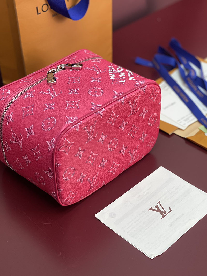 ルイヴィトン バッグ 新作 Louis Vuitton ニース・ミニ ローズ ポンディシェリピンク M44495 ルイヴィトン 化粧ポーチ - 画像 (6)