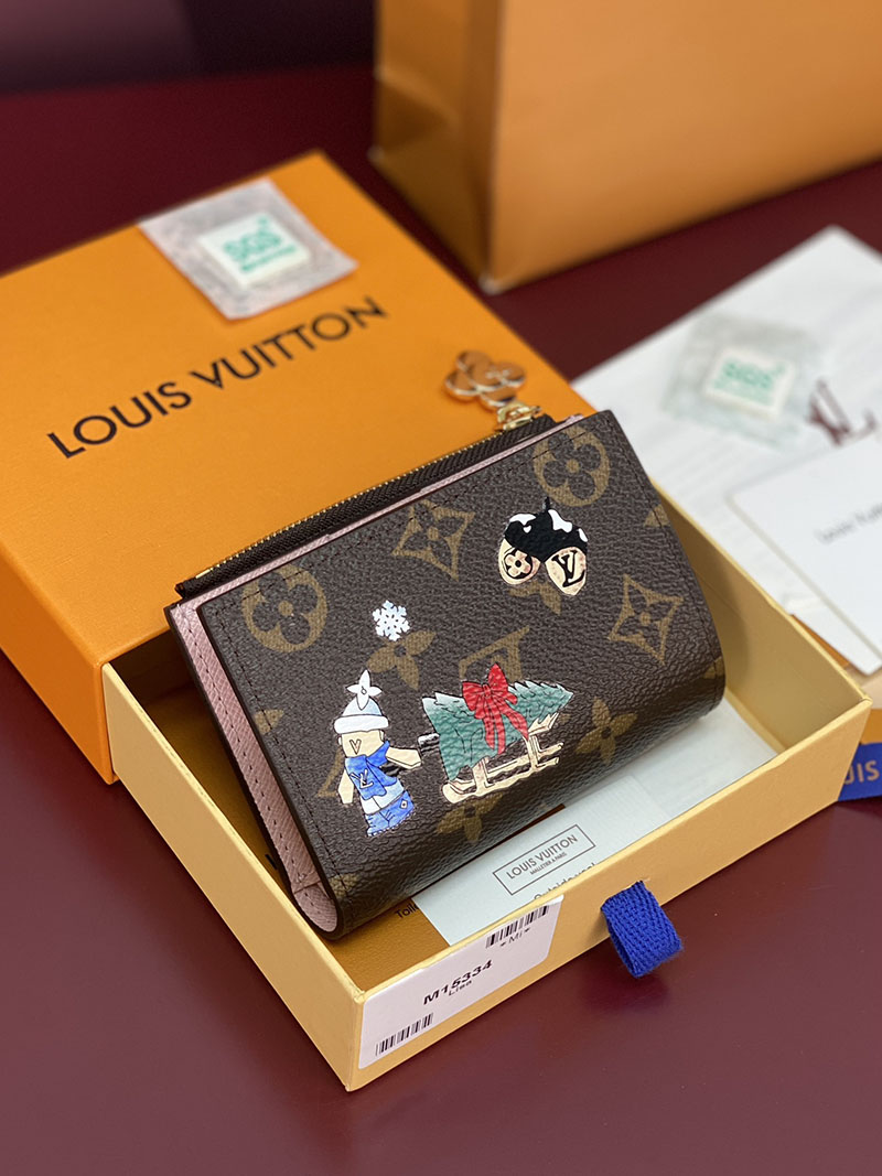 ルイヴィトン 財布 新作 Louis Vuitton ポルトフォイユ・リサ モノグラム・スノーウィパール M15334 ルイヴィトン 財布 ピンク - 画像 (10)