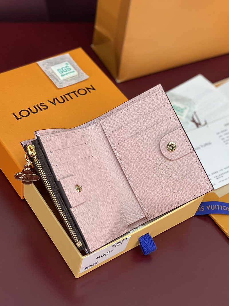 ルイヴィトン 財布 新作 Louis Vuitton ポルトフォイユ・リサ モノグラム・スノーウィパール M15334 ルイヴィトン 財布 ピンク - 画像 (9)