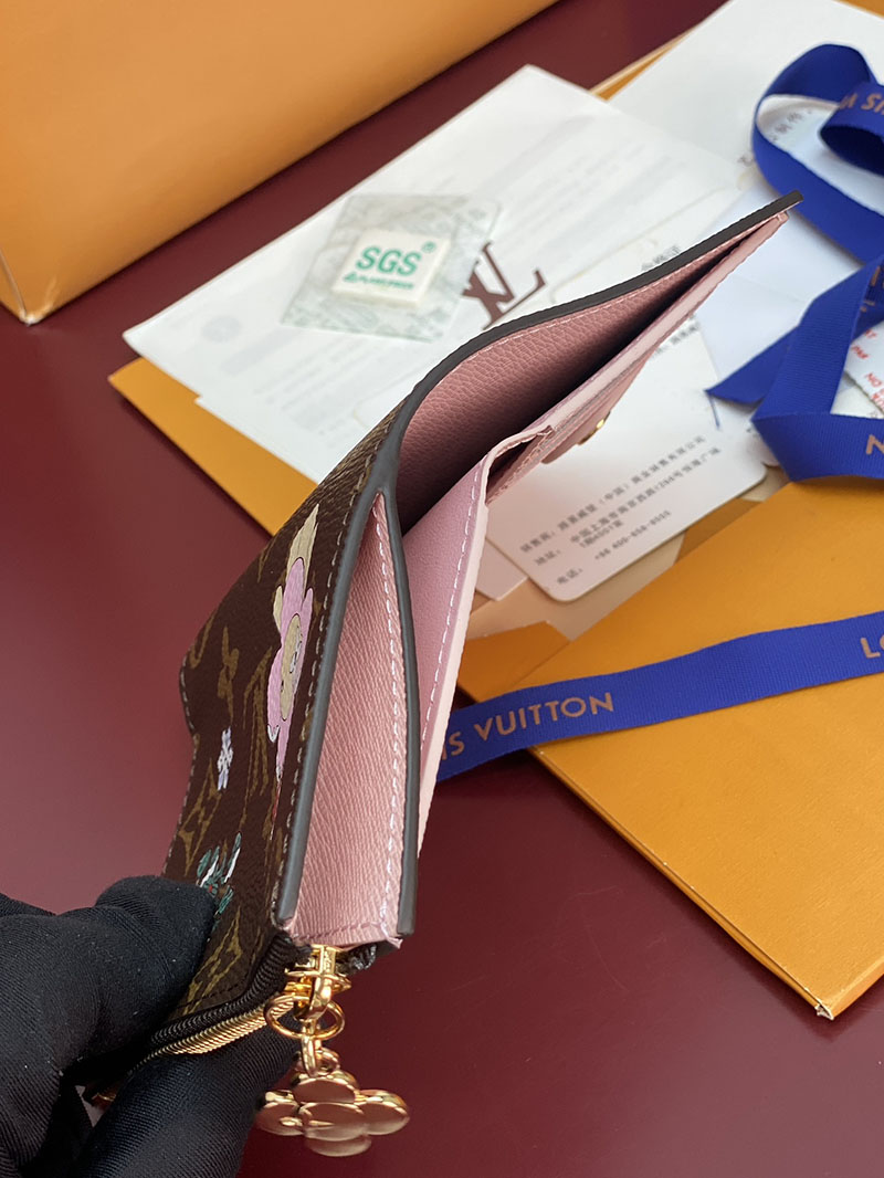 ルイヴィトン 財布 新作 Louis Vuitton ポルトフォイユ・リサ モノグラム・スノーウィパール M15334 ルイヴィトン 財布 ピンク - 画像 (8)