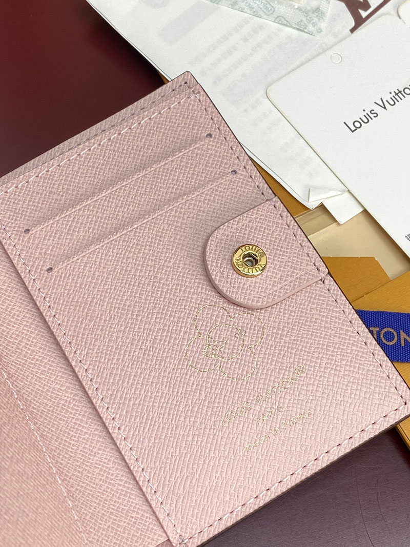 ルイヴィトン 財布 新作 Louis Vuitton ポルトフォイユ・リサ モノグラム・スノーウィパール M15334 ルイヴィトン 財布 ピンク - 画像 (7)