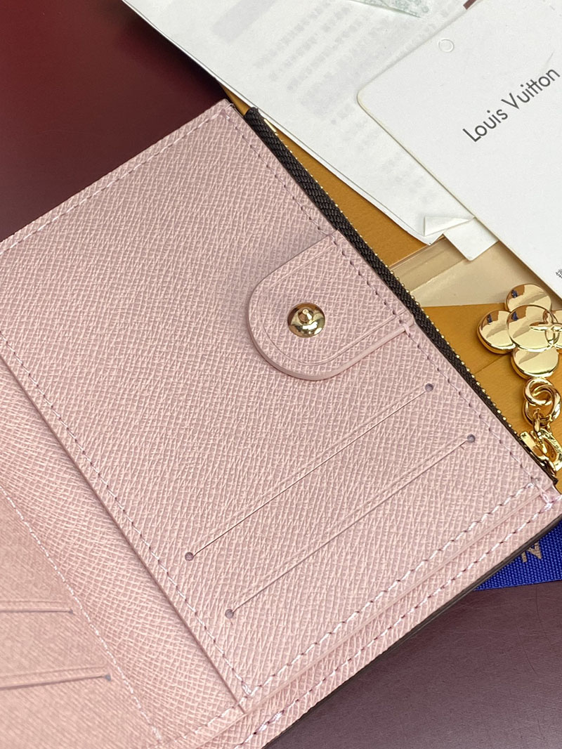 ルイヴィトン 財布 新作 Louis Vuitton ポルトフォイユ・リサ モノグラム・スノーウィパール M15334 ルイヴィトン 財布 ピンク - 画像 (6)