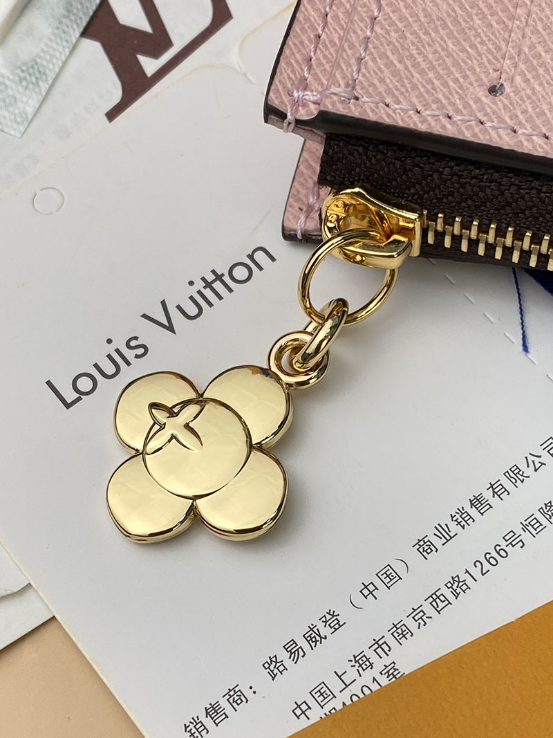 ルイヴィトン 財布 新作 Louis Vuitton ポルトフォイユ・リサ モノグラム・スノーウィパール M15334 ルイヴィトン 財布 ピンク - 画像 (3)