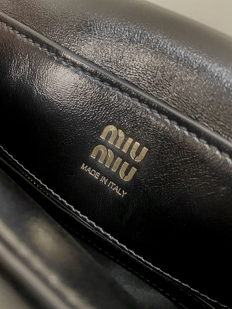 最高級MiuMiuスーパーコピー ミュウミュウ ソリテール シャイニーレザー バッグ 5BA302_US0_F0002_V_OWO ミュウミュウ ボストンバッグ - 画像 (2)