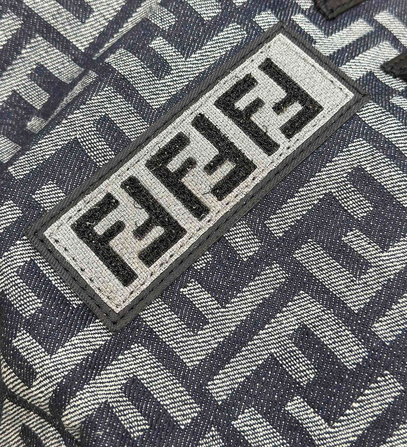 最高級フェンディスーパーコピー FENDI Fストライク ラージ FFジャカードファブリック バックパック ネイビー/ブラック 7VZ056AG0MF0NPN - 画像 (5)