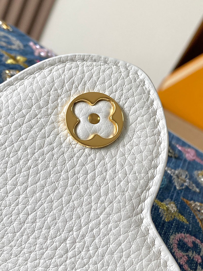 ルイヴィトン バッグ 新作 Louis Vuitton カプシーヌ・ミニ デニム・ブルー M12947 ヴィトン デニム バッグ 新作 - 画像 (5)