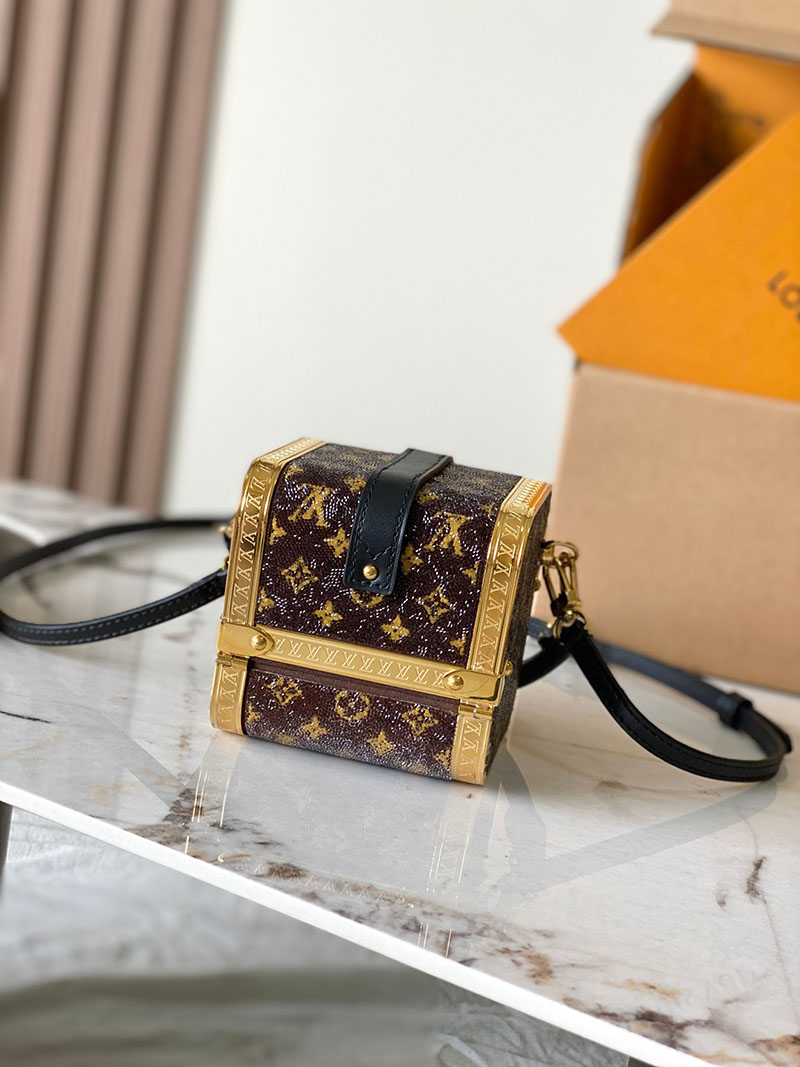ルイヴィトン バッグ 新作 Louis Vuitton レア トレジャーボックス ブラウン M83089 ルイヴィトン ボックス バッグ - 画像 (6)