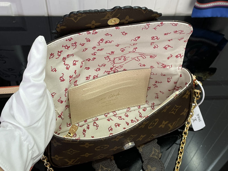 最高級ルイヴィトンスーパーコピー Louis Vuitton ウォレット オン チェーン・アイビー ブラウン M15148 ヴィトン チェーンウォレット - 画像 (2)