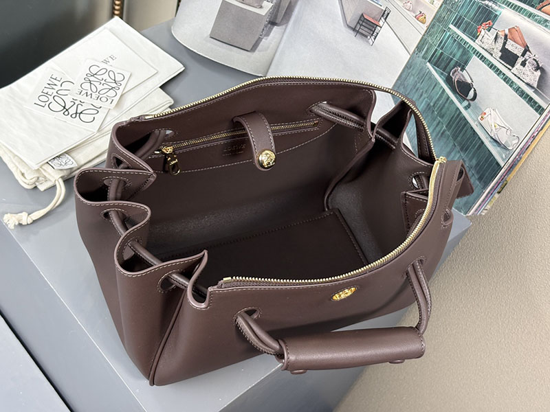 最高級ロエベスーパーコピー LOEWE マドリードバッグ スモール ダークブラウニー AANBAB2X01 ロエベ バッグ 人気ランキング - 画像 (5)