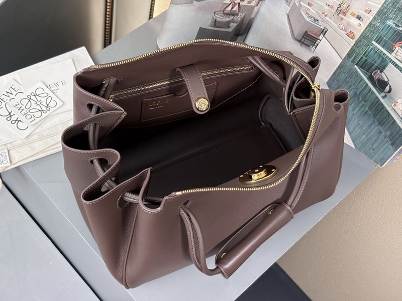 最高級ロエベスーパーコピー LOEWE マドリードバッグ(サプルカーフ) ダークブラウニー AANBAB1X01 レディース ロエベ バッグ - 画像 (5)