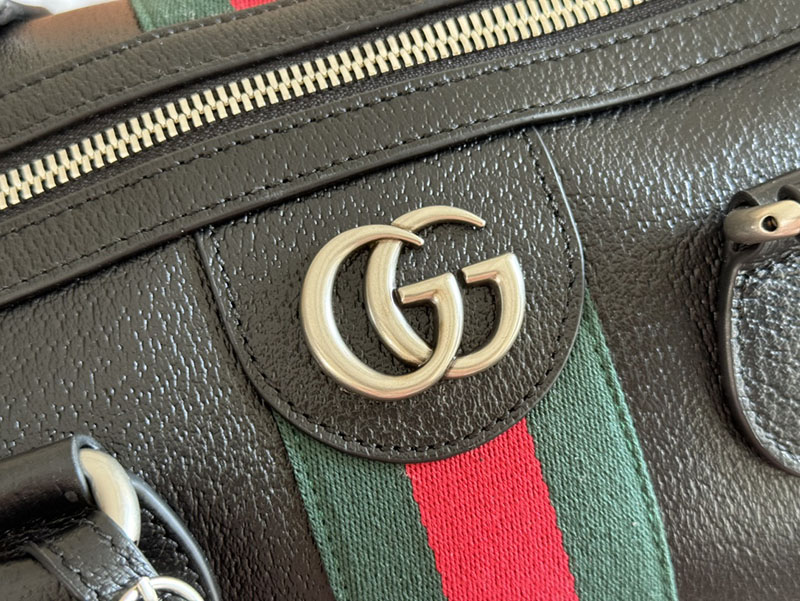 グッチ直営アウトレット店 GUCCI Savoy ミディアム ダッフルバッグ ブラック 834460 AAE1A 1042 グッチ 旅行 バッグ メンズ - 画像 (6)