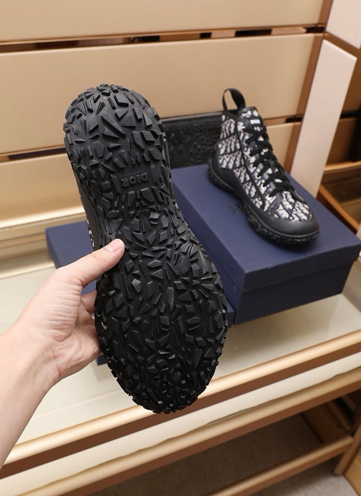 メンズ 最高級ディオールスーパーコピー Dior B28オブリークハイカットスニーカー 2628045 カジュアルブーツ メンズ 人気 - 画像 (6)