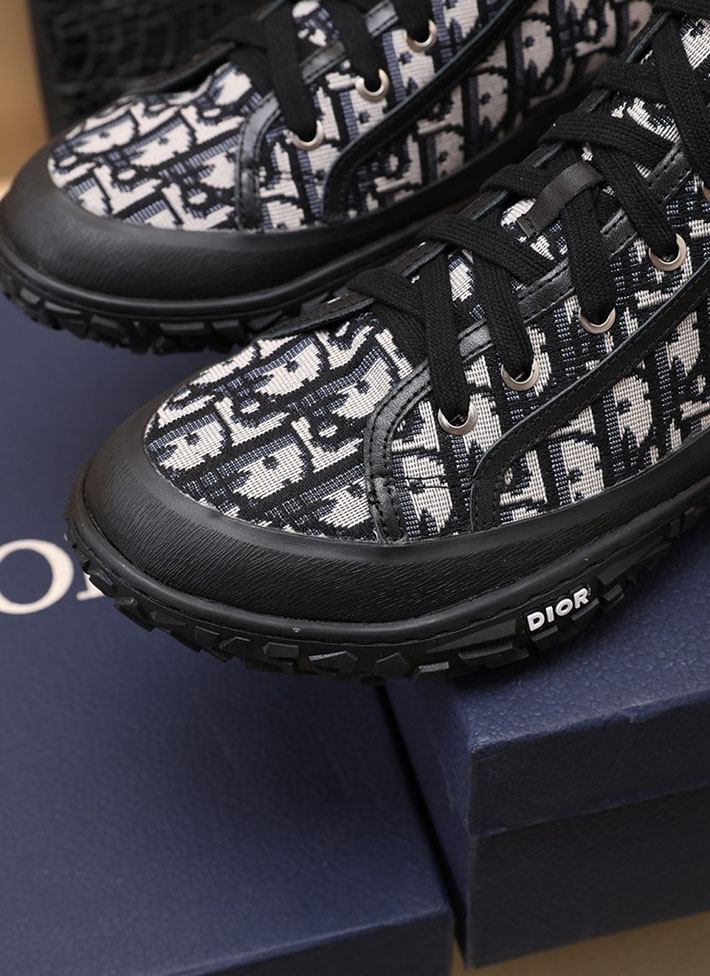 メンズ 最高級ディオールスーパーコピー Dior B28オブリークハイカットスニーカー 2628045 カジュアルブーツ メンズ 人気 - 画像 (2)