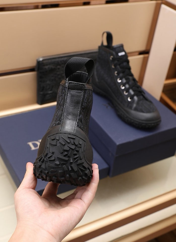 メンズ 最高級ディオールスーパーコピー Dior B28オブリークハイカットスニーカー 2628046 カジュアルブーツ メンズ ブランド - 画像 (8)
