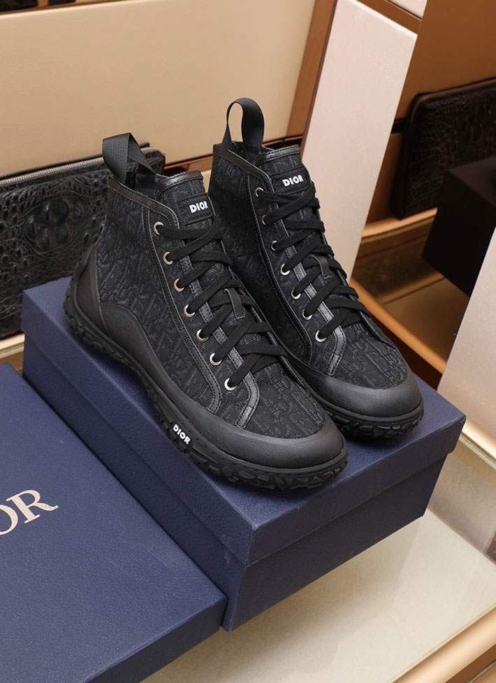 メンズ 最高級ディオールスーパーコピー Dior B28オブリークハイカットスニーカー 2628046 カジュアルブーツ メンズ ブランド - 画像 (5)