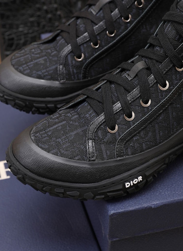 メンズ 最高級ディオールスーパーコピー Dior B28オブリークハイカットスニーカー 2628046 カジュアルブーツ メンズ ブランド - 画像 (2)
