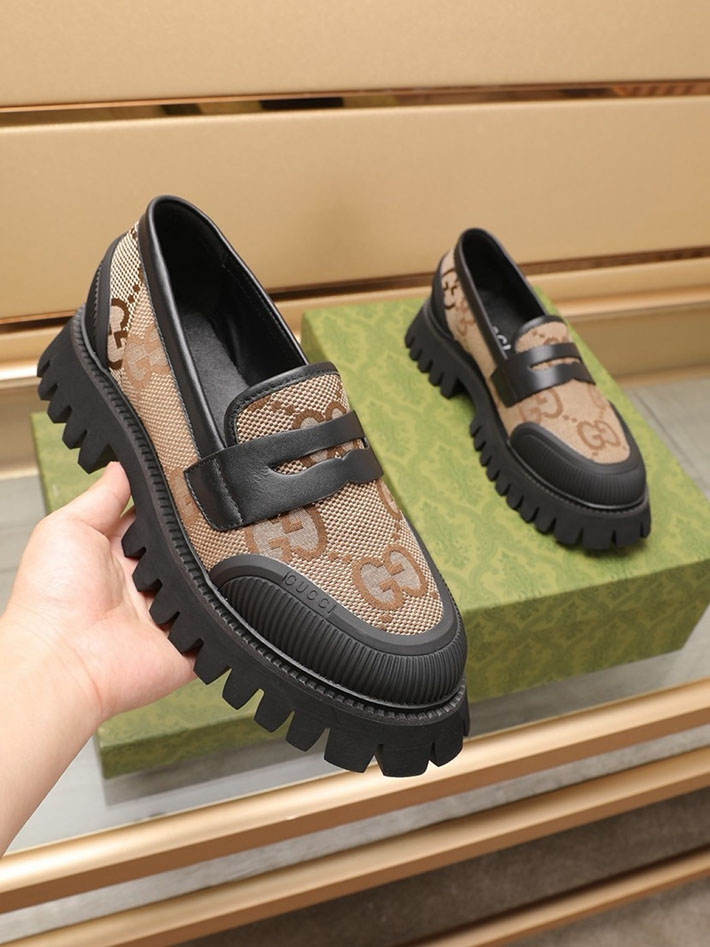 グッチ直営アウトレット店 GUCCI EVAソール MaxiGG マキシ GG ローファー 2628049 グッチ ローファー メンズ アウトレット - 画像 (6)