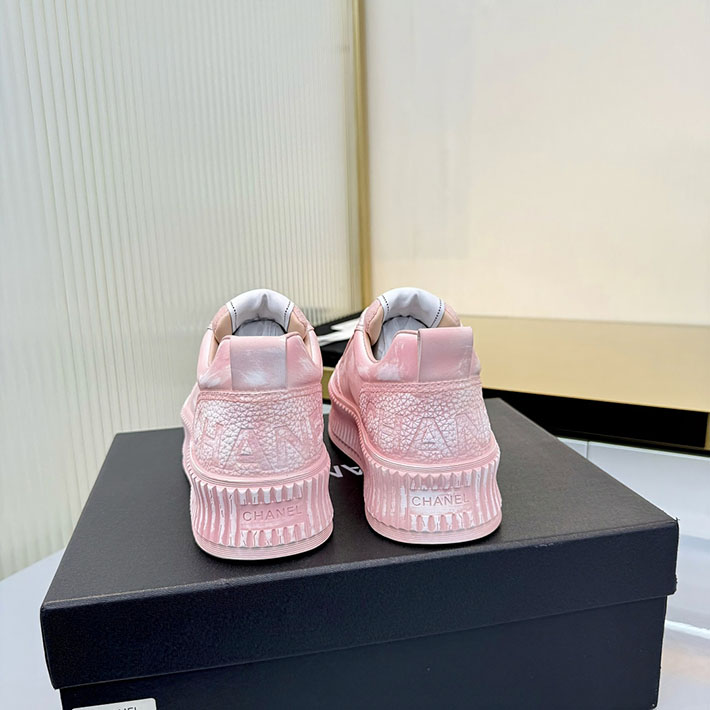 レディース 最高級シャネルスーパーコピー CHANEL スニーカー レースアップ ローカット ココマーク レザー 2628157 おしゃれな 人 スニーカー レディース - 画像 (3)