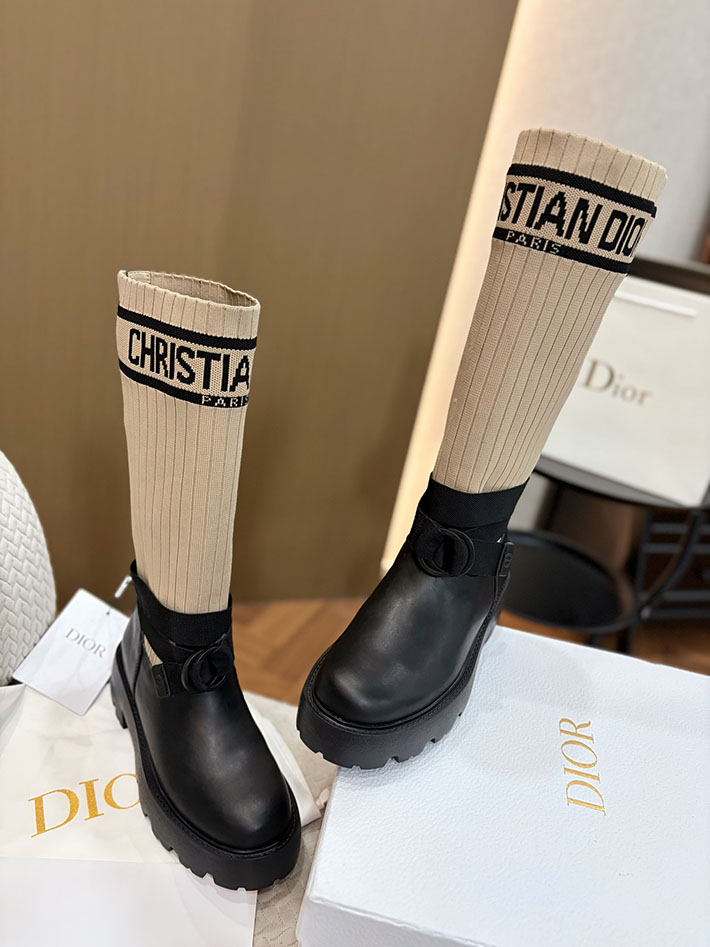 最高級ディオールスーパーコピー Dior Stivaletto D-Major ショートブーツ 2628170 ディオール ムートン ブーツ - 画像 (7)