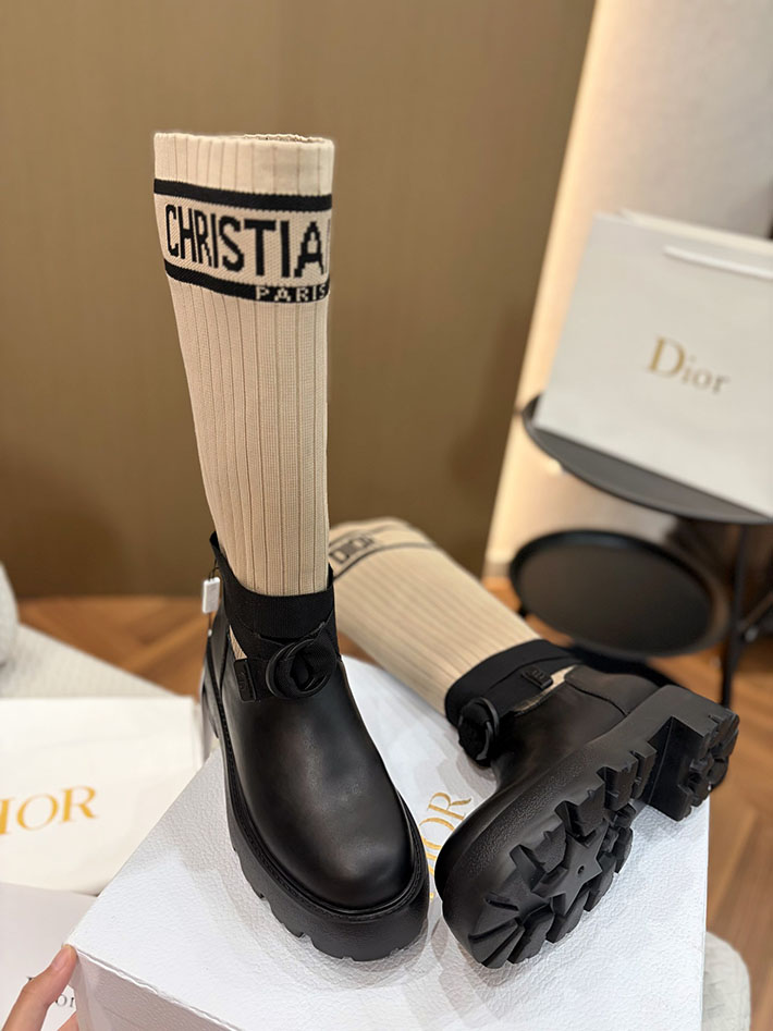 最高級ディオールスーパーコピー Dior Stivaletto D-Major ショートブーツ 2628170 ディオール ムートン ブーツ - 画像 (6)