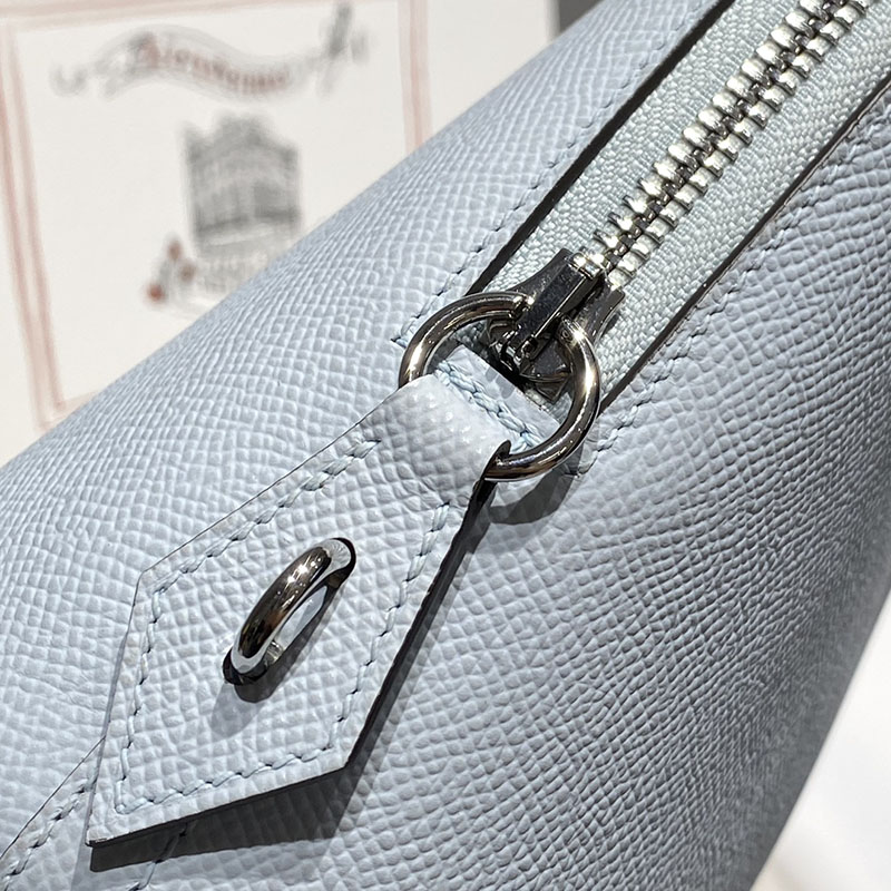 エルメス ボリード バッグ HERMES ボリード1923 25 ブルーペール ヴォーエプソン シルバー金具 2627402 ボリード25 定価 - 画像 (5)