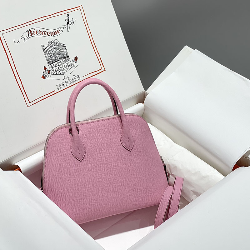 エルメス ボリード バッグ HERMES ボリード1923 25 モーヴシルベストル ヴォーエプソン シルバー金具 2627404 ボリード25 サイズ感 - 画像 (9)