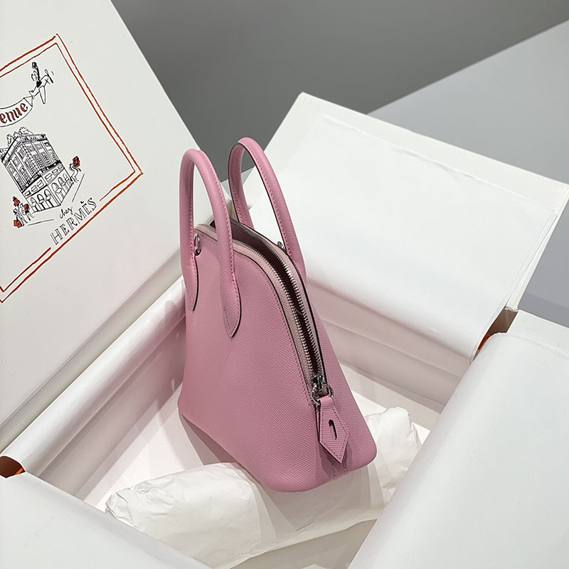 エルメス ボリード バッグ HERMES ボリード1923 25 モーヴシルベストル ヴォーエプソン シルバー金具 2627404 ボリード25 サイズ感 - 画像 (7)
