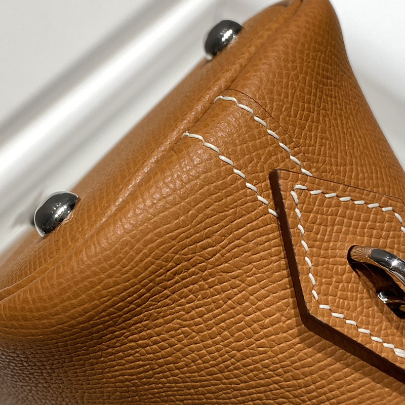 エルメス ボリード バッグ HERMES ボリード1923 25 ゴールド ヴォーエプソン シルバー金具 2627409 ボリード 25 ゴールド - 画像 (6)
