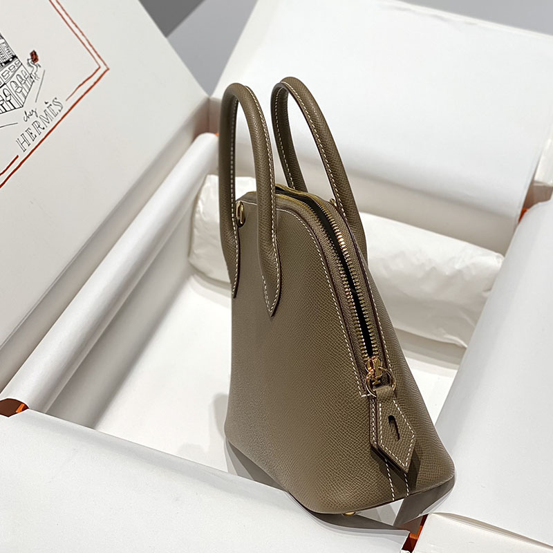 エルメス ボリード バッグ HERMES ボリード1923 25 エトゥープ ヴォーエプソン ゴールド金具 2627410 ボリード25 エトゥープ - 画像 (7)