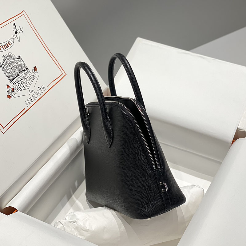 エルメス ボリード バッグ HERMES ボリード1923 25 黒 ブラック ヴォーエプソン シルバー金具 2627411 ボリード 25 黒 - 画像 (6)