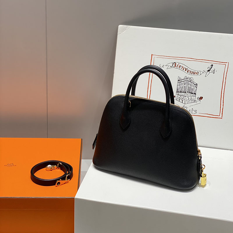 エルメス ボリード バッグ HERMES ボリード1923 25 黒 ブラック ヴォーエプソン ゴールド金具 2627412 エルメス ボリード 定価 - 画像 (8)