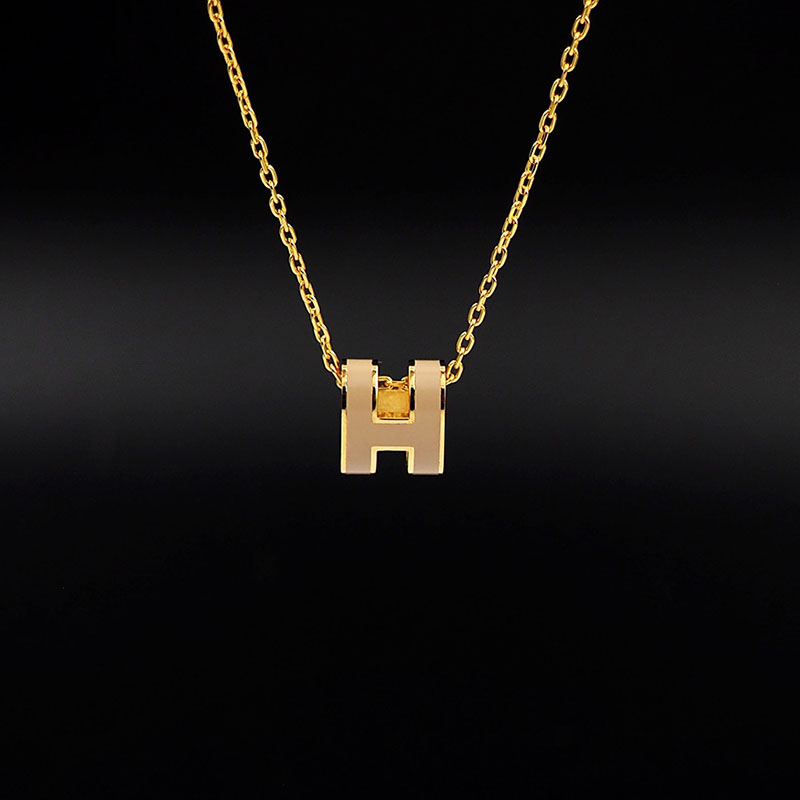 エルメス HERMES ミニ ポップアッシュ ポップH ネックレス チャイ ゴールド金具 2627451 HERMES ポップH ネックレス 店舗 - 画像 (8)