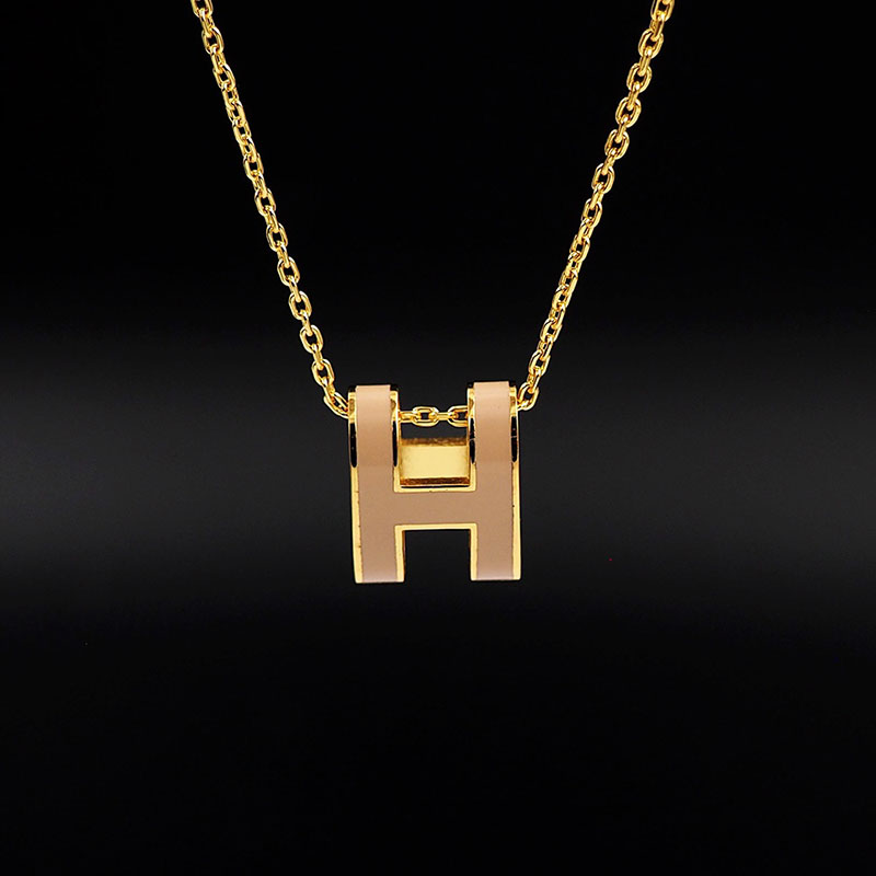 エルメス HERMES ミニ ポップアッシュ ポップH ネックレス チャイ ゴールド金具 2627451 HERMES ポップH ネックレス 店舗 - 画像 (7)